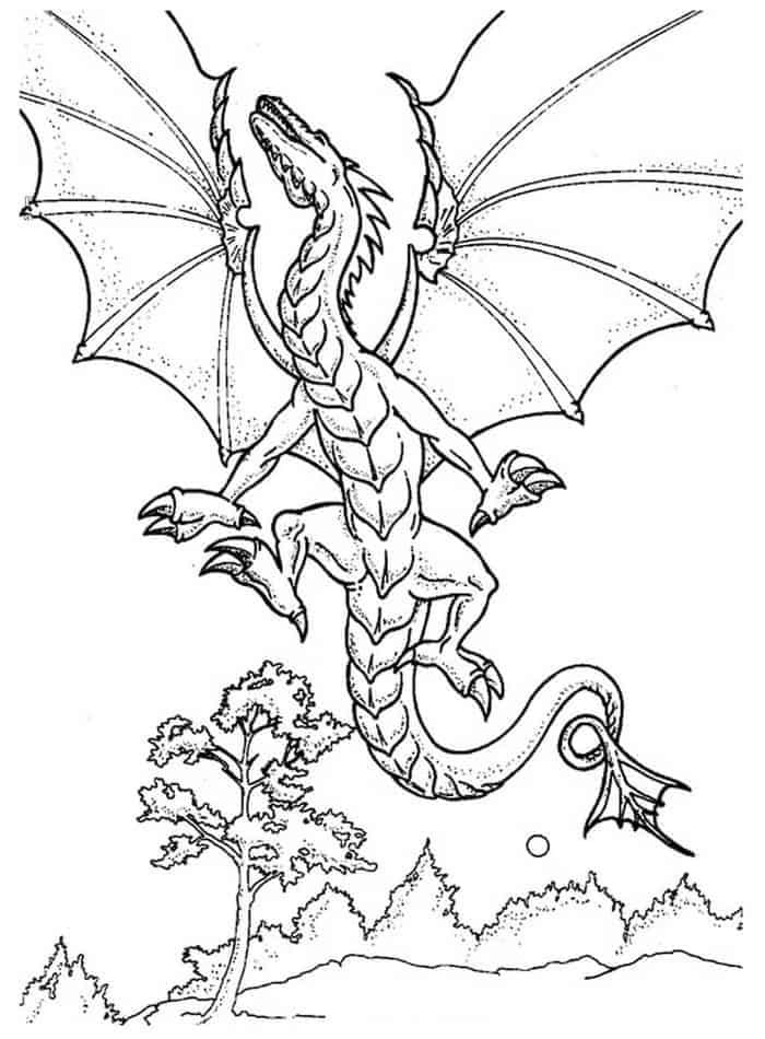 Fise De Colorat Cu Dragon Desenat Manual Desc Rca I Imprima I Sau