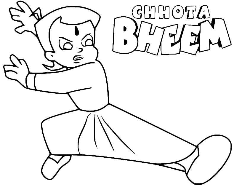 Planse De Colorat Cu Chhota Bheem Desene De Colorat