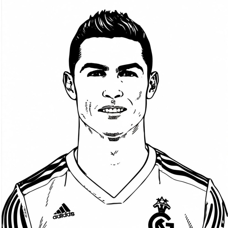 Planse De Colorat Cu Cristiano Ronaldo Desene De Colorat