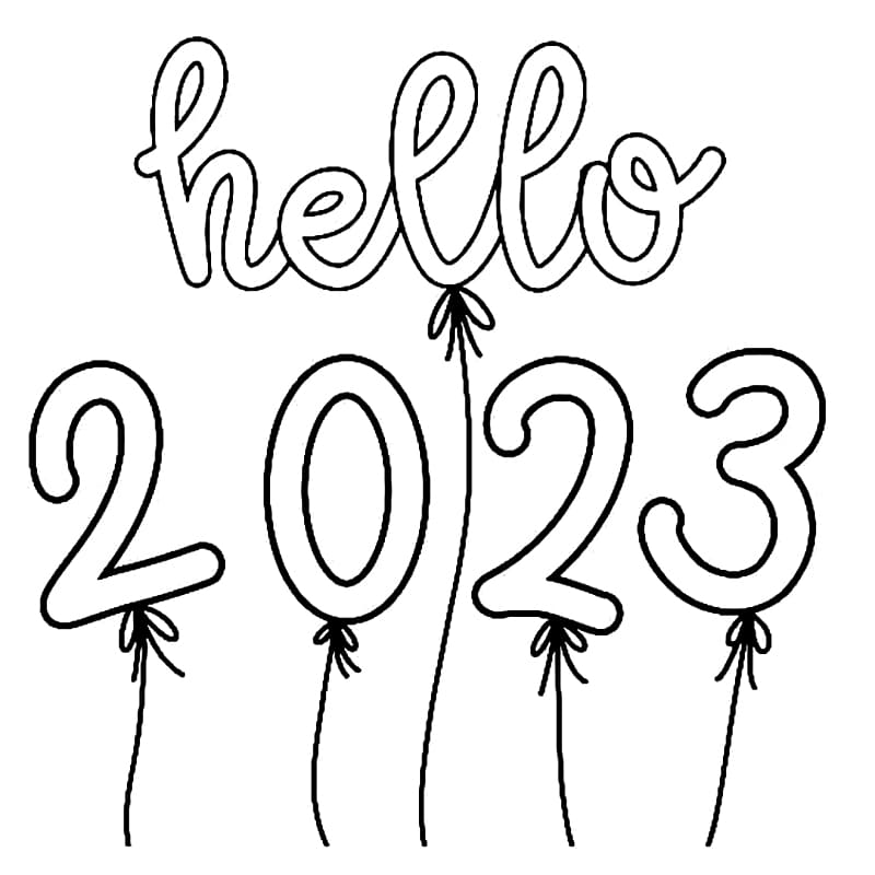 Тест новый год 2023. Раскраска. Новогодние цифры раскраска. Картинка 2023 раскраска. Цифры 2023 для раскрашивания.