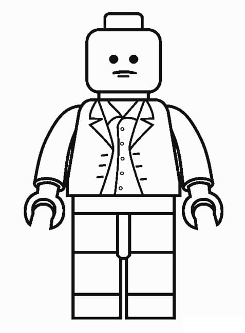 Fise de Colorat cu Lego Om - Descărcați, imprimați sau colorați