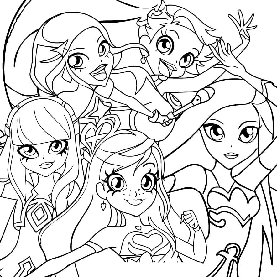 Planse de colorat cu Lolirock