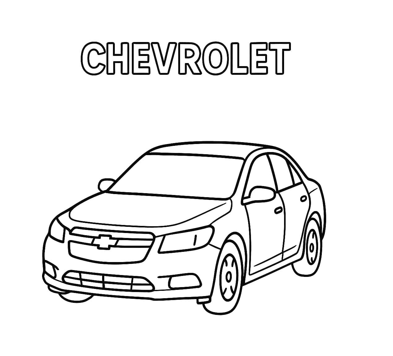 Chevrolet bazic la copii Fise de colorat cu Chevrolet bazic la copii