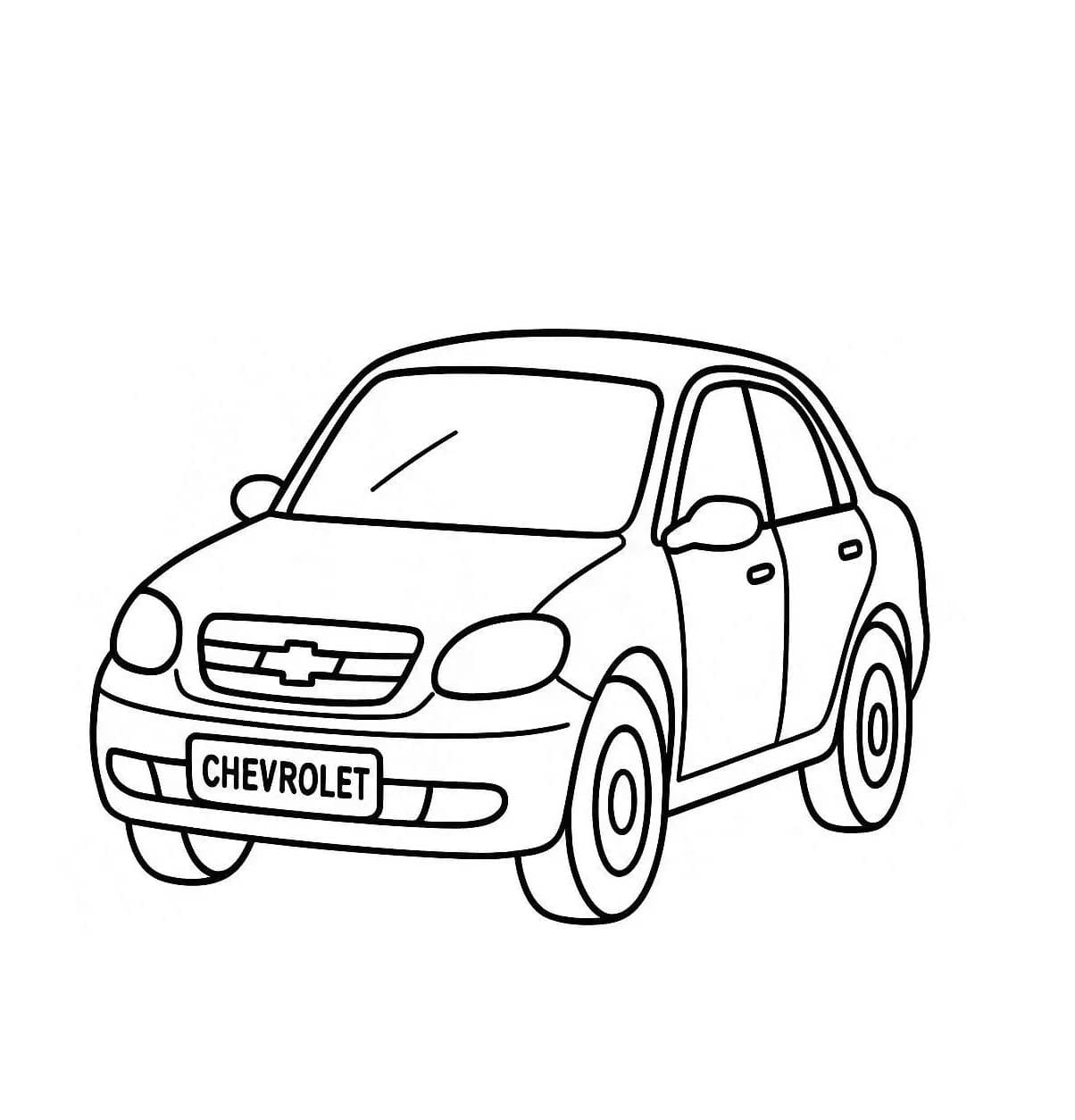 Chevrolet uşor la copii Fise de colorat cu Chevrolet uşor la copii