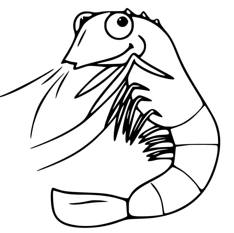 Creveți imprimabil gratuit Fise de colorat cu Creveți imprimabil gratuit