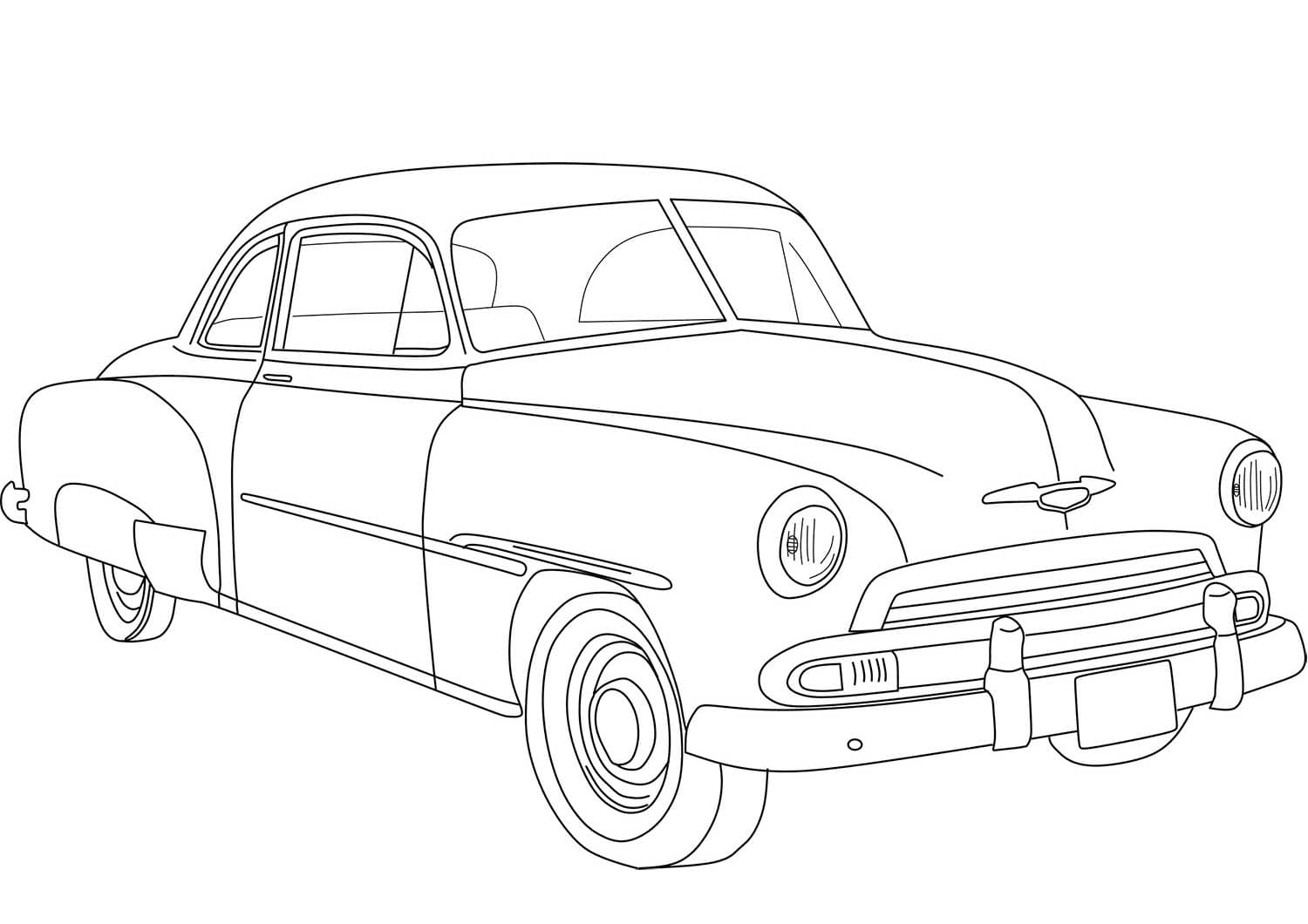 Desenează Chevrolet 2 Fise de colorat cu Desenează Chevrolet 2