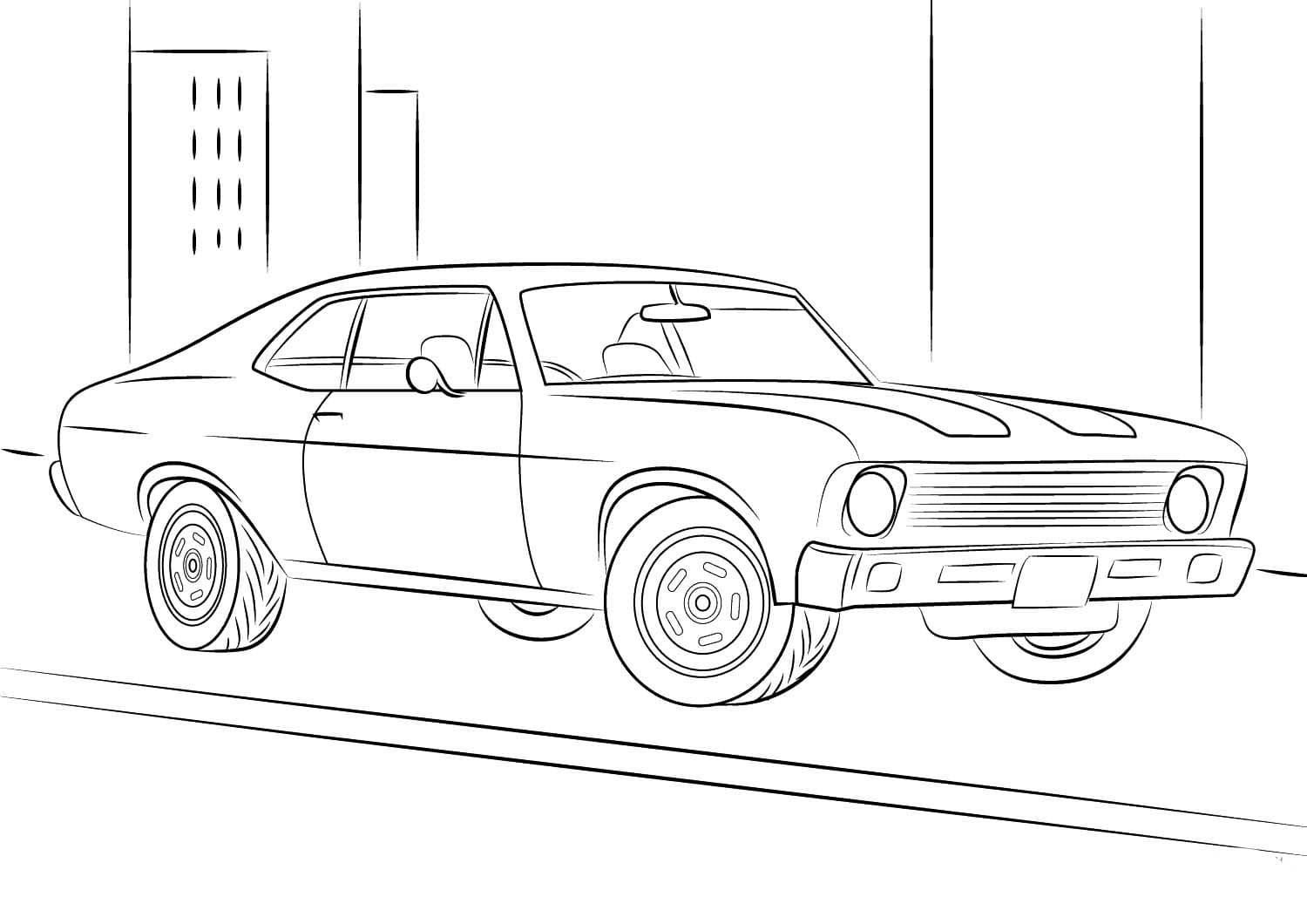 Desenează Chevrolet 3 Fise de colorat cu Desenează Chevrolet 3