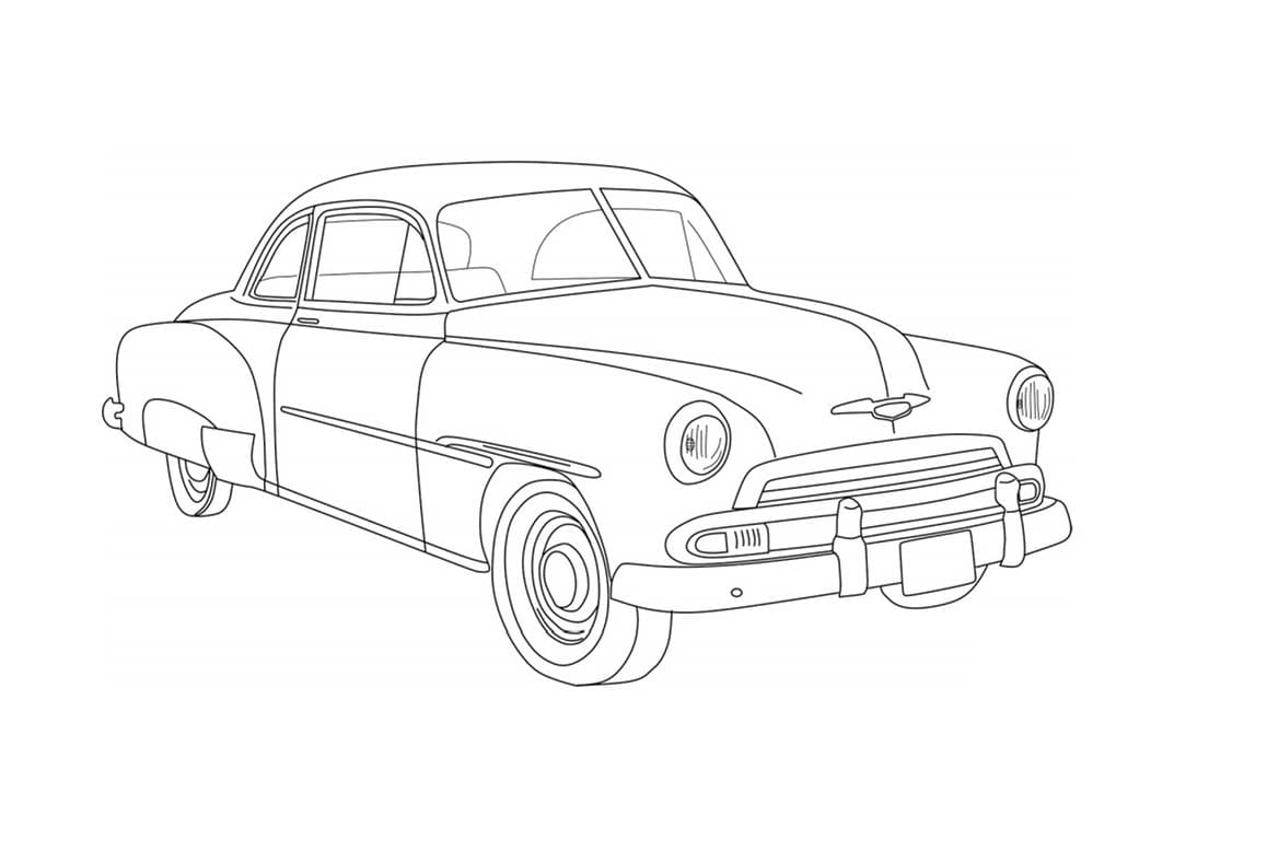 Desenează Chevrolet 6 Fise de colorat cu Desenează Chevrolet 6