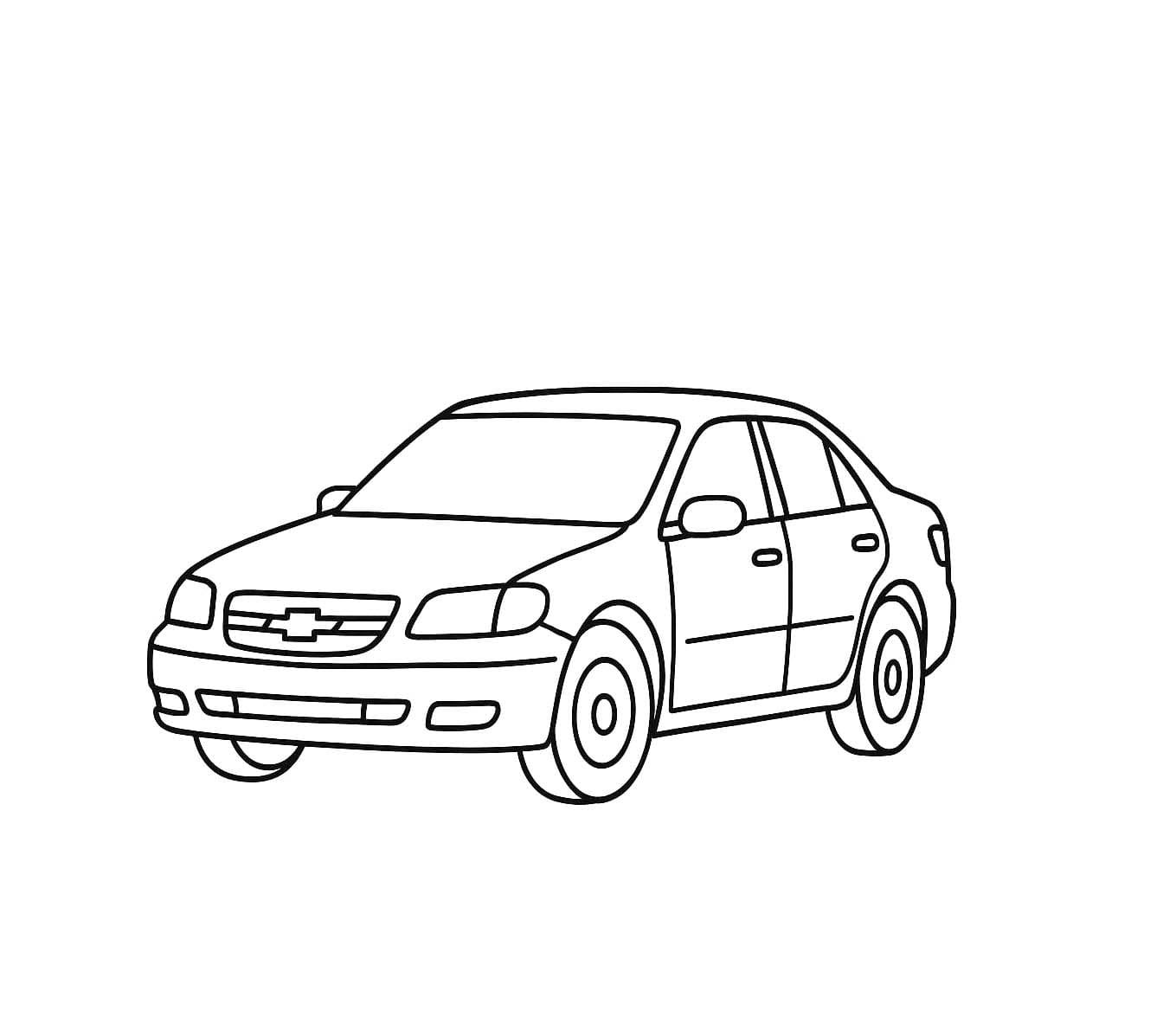 Desenează Chevrolet la copii Fise de colorat cu Desenează Chevrolet la copii