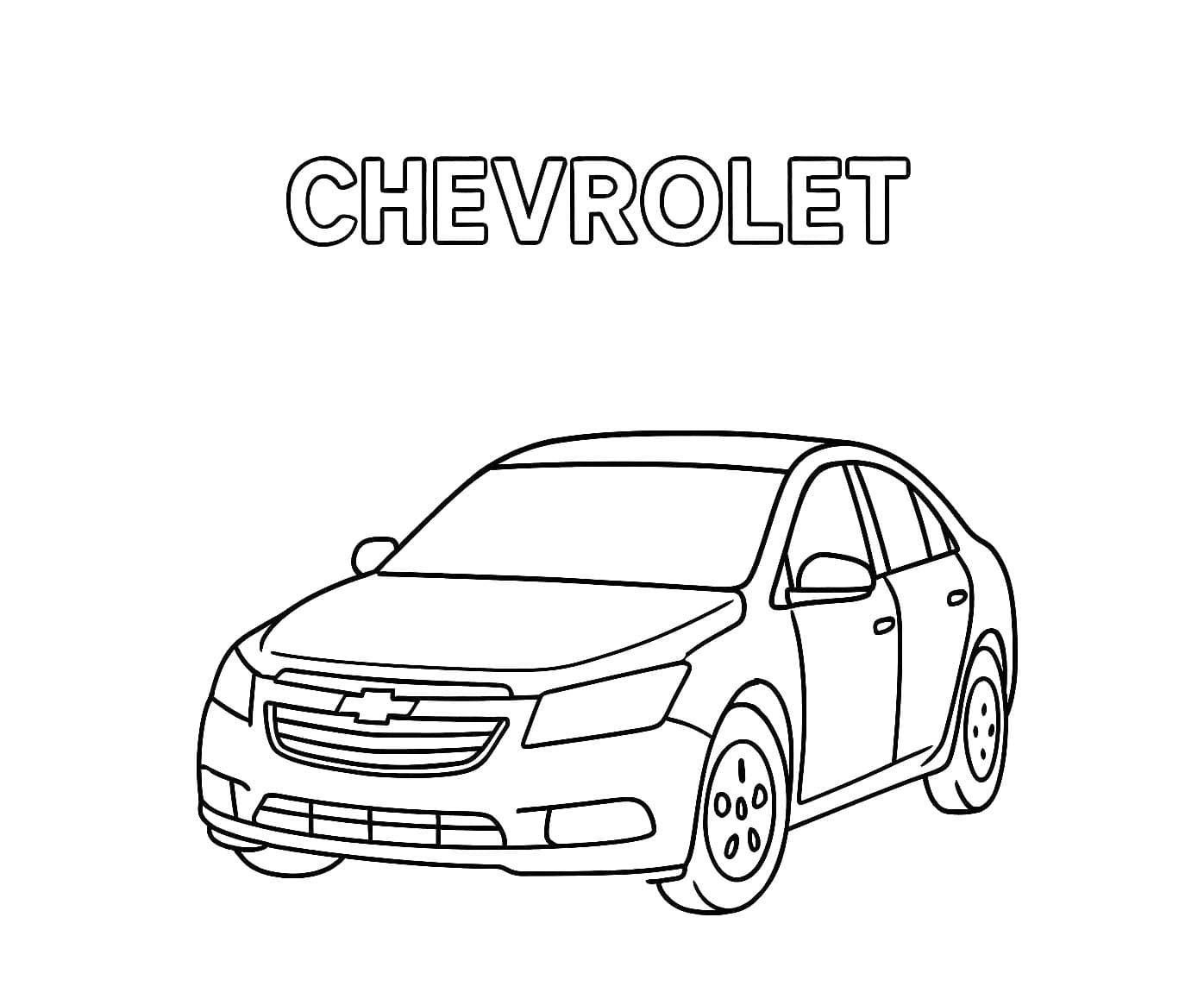 Fise de colorat cu Chevrolet