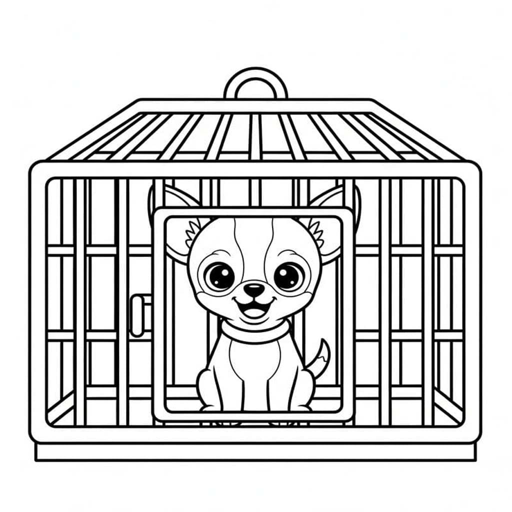 Desenează Chihuahua imprimabil uşor Fise de colorat cu Desenează Chihuahua imprimabil uşor