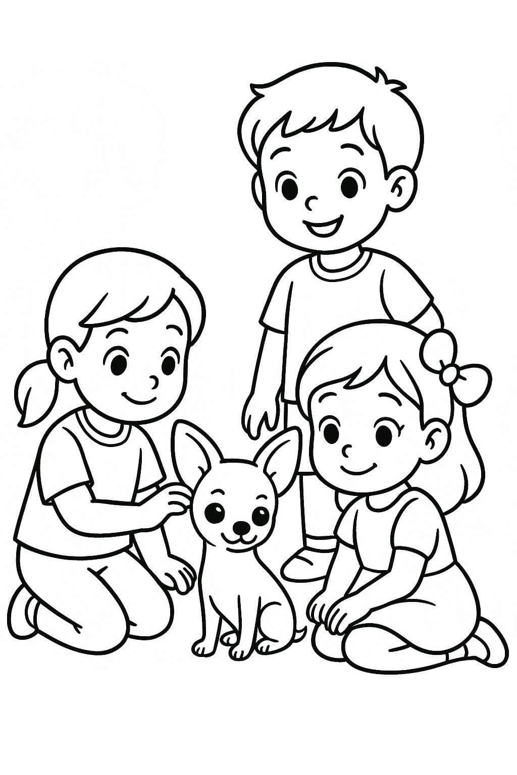 Desenează Chihuahua la copii Fise de colorat cu Desenează Chihuahua la copii