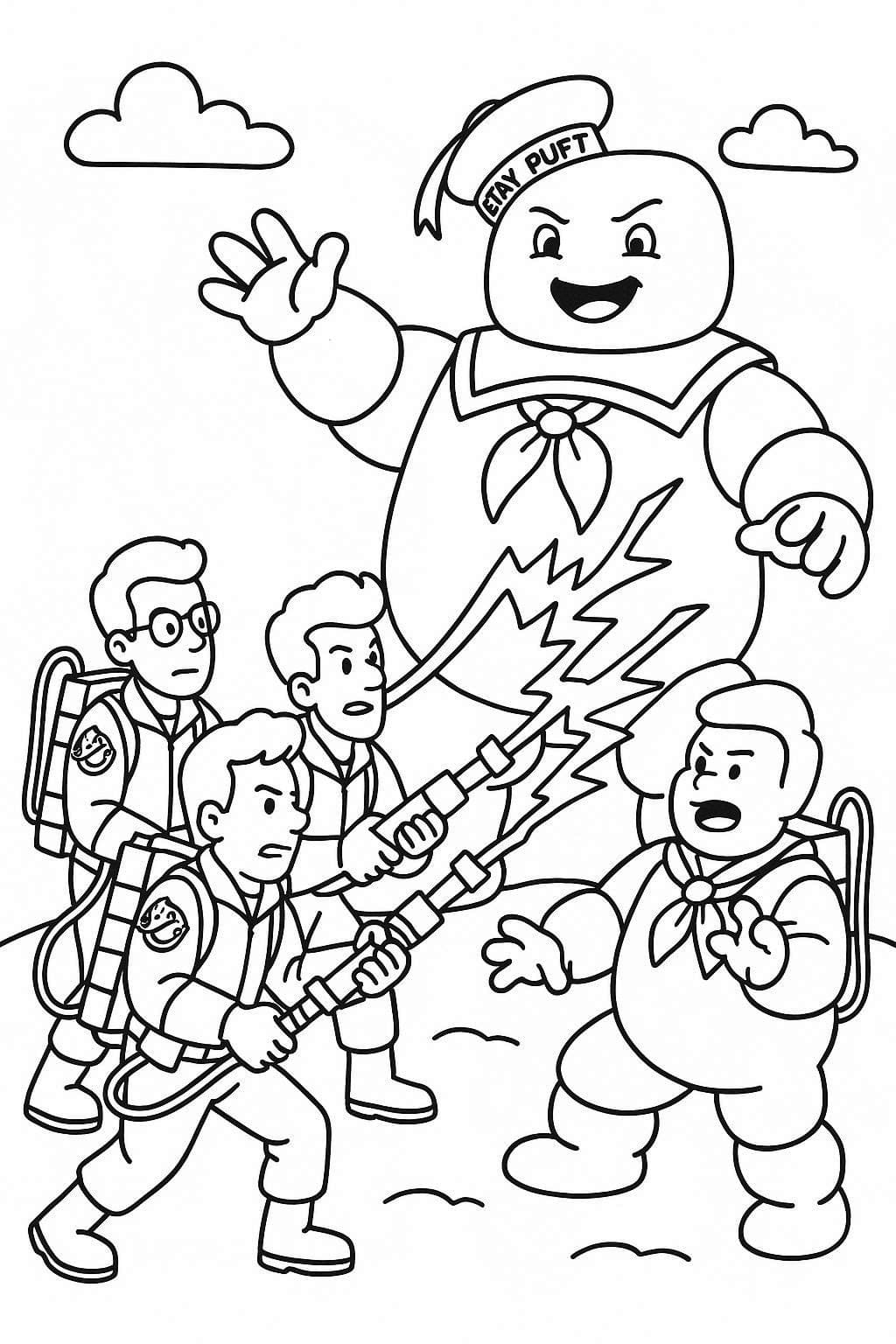 Desenează Ghostbusters 4 Fise de colorat cu Desenează Ghostbusters 4