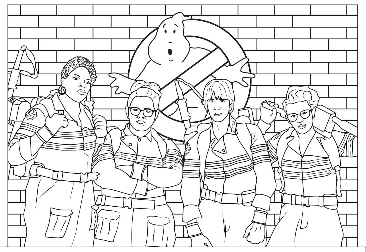 Fise de colorat cu Ghostbusters