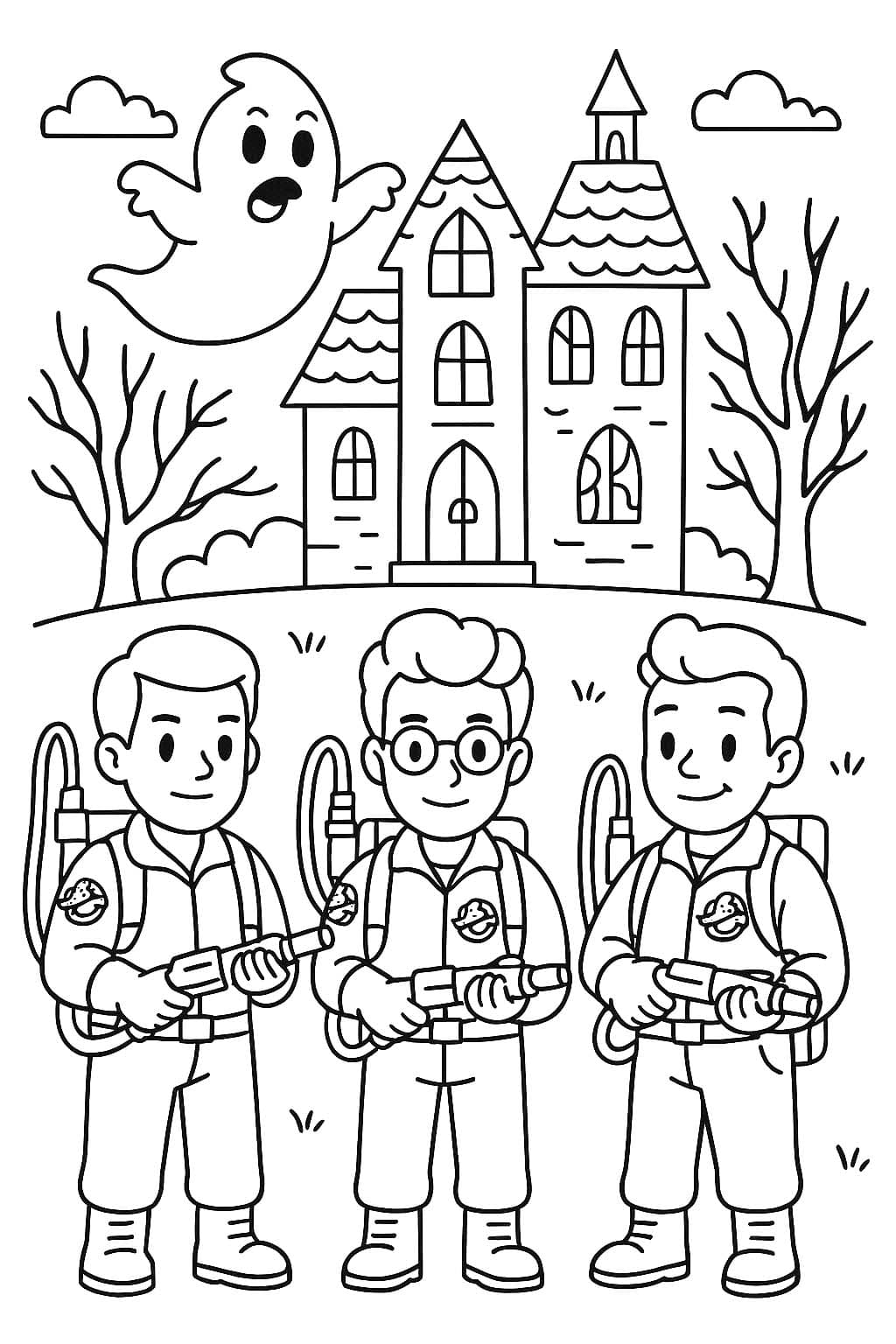 Desenează Ghostbusters imprimabil gratuit Fise de colorat cu Desenează Ghostbusters imprimabil gratuit