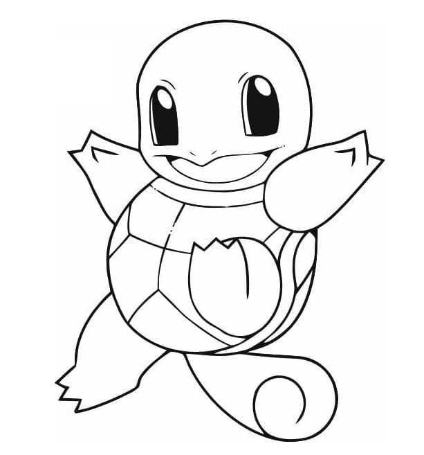 Squirtle gratuit Fise de colorat cu Squirtle gratuit