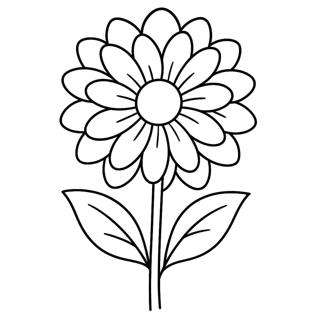 Fise de colorat cu Dalie imprimabil gratuit pentru copii