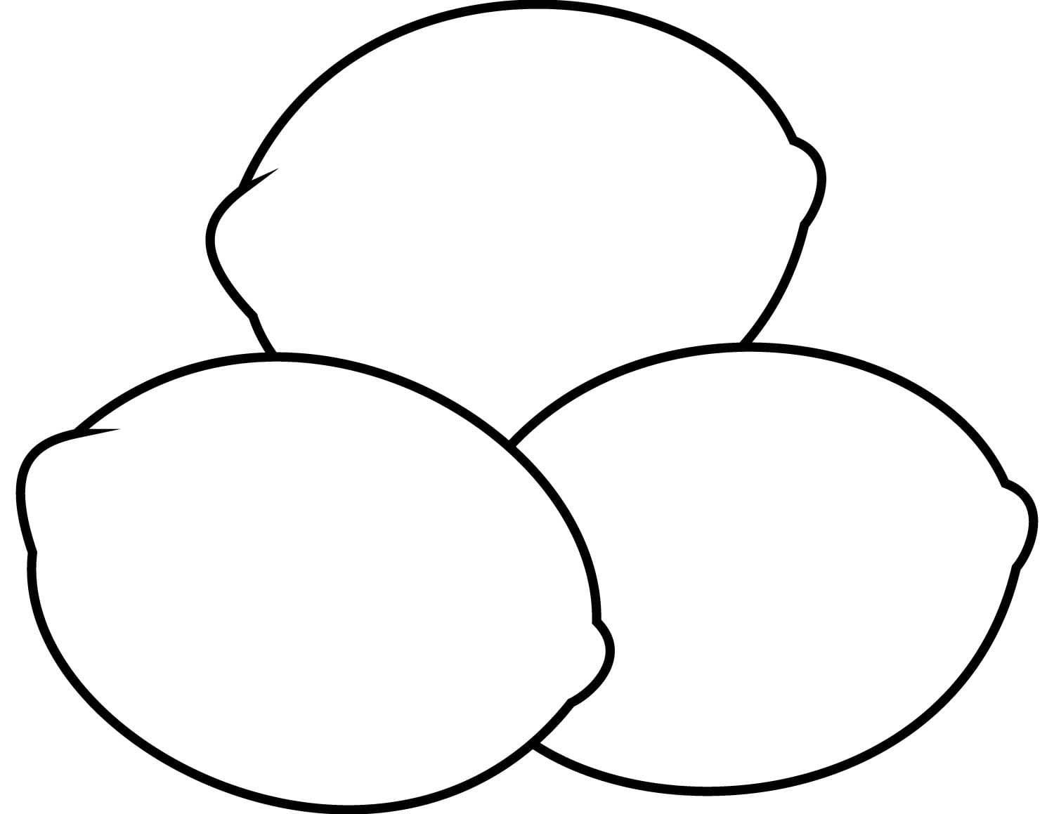 Fise de colorat cu Desenează Lămâie bazic