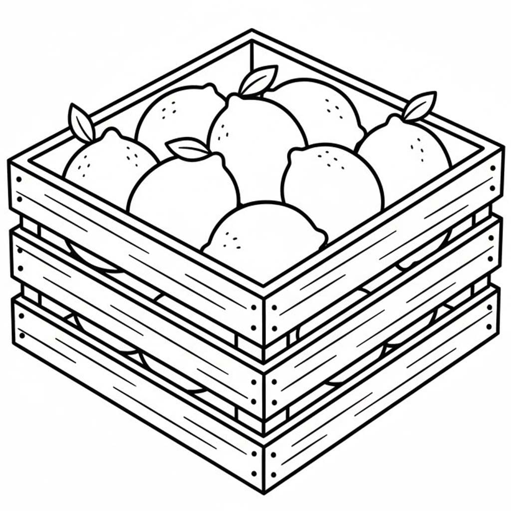 Fise de colorat cu Desenează Lămâie simplu