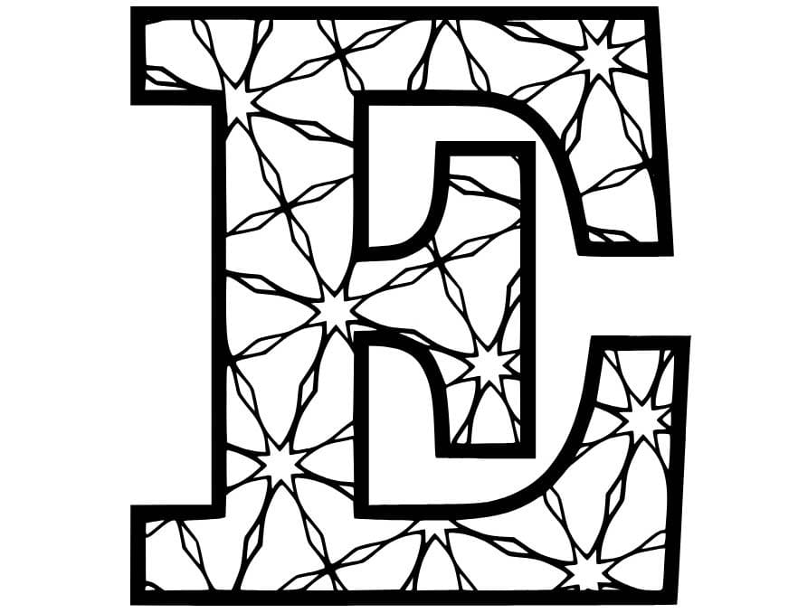 Fise de colorat cu Desenează Litera E gratuit pentru copii