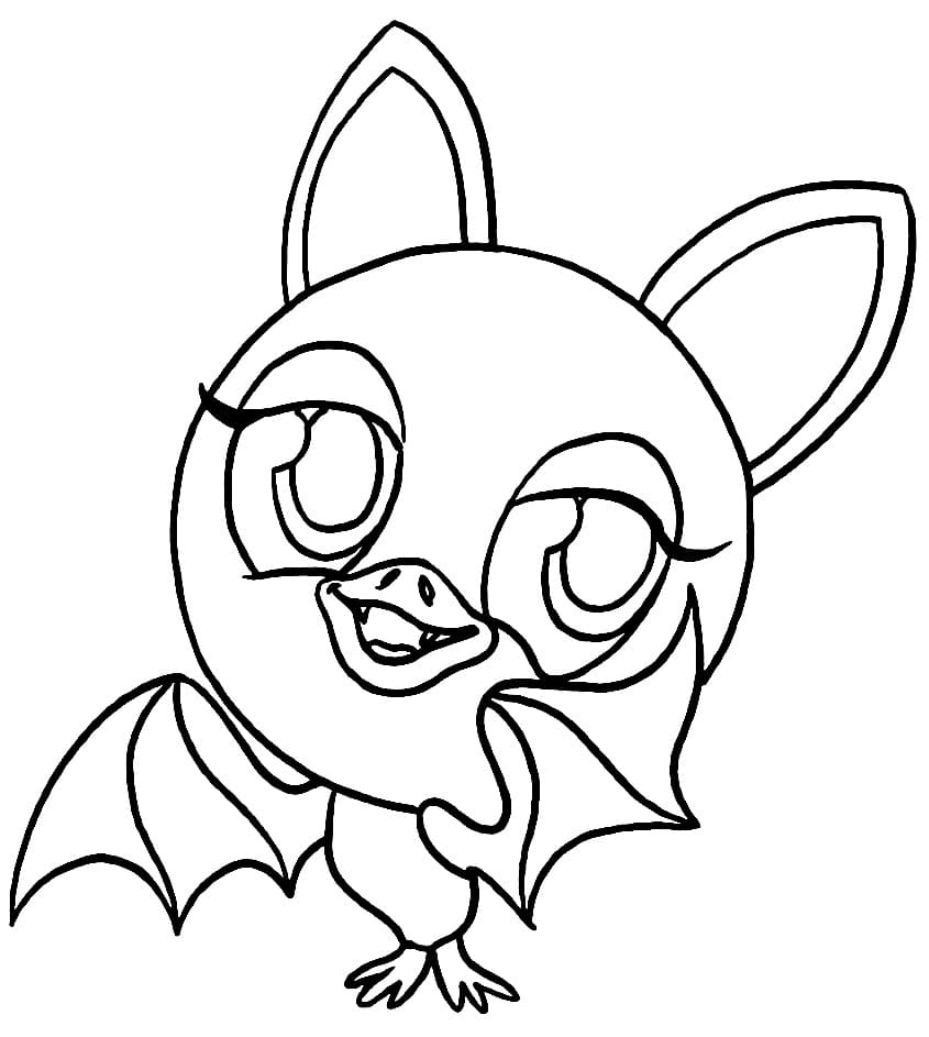 Fise de colorat cu Desenează Zoobles simplu