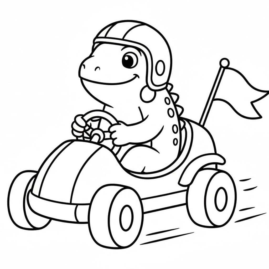 Fise de colorat cu Iguană gratuit imprimabile pentru copii