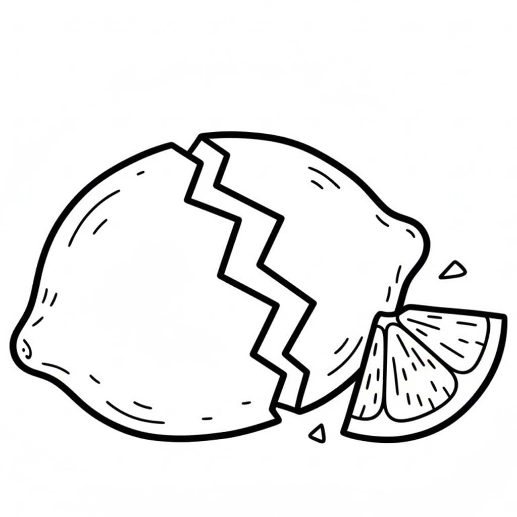 Fise de colorat cu Lămâie gratuit pentru copii