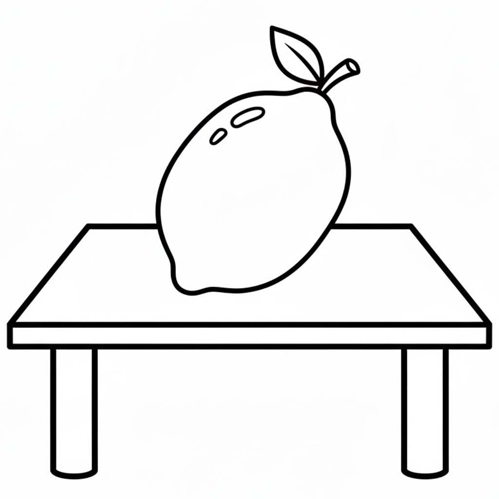 Fise de colorat cu Lămâie imprimabil