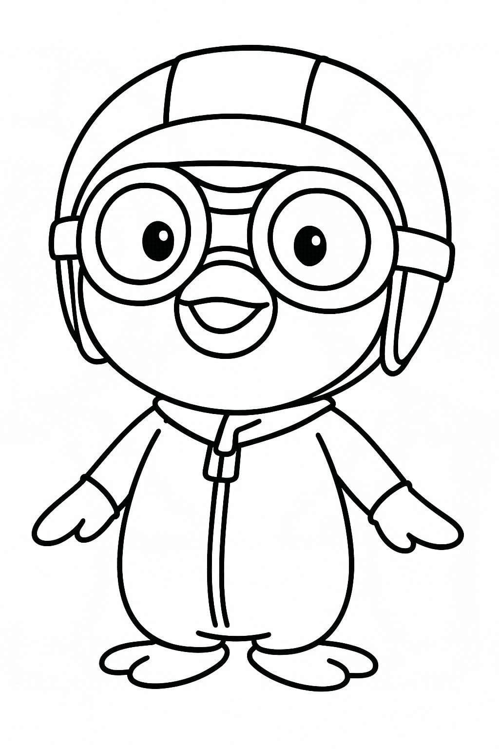 Fise de colorat cu Pororo