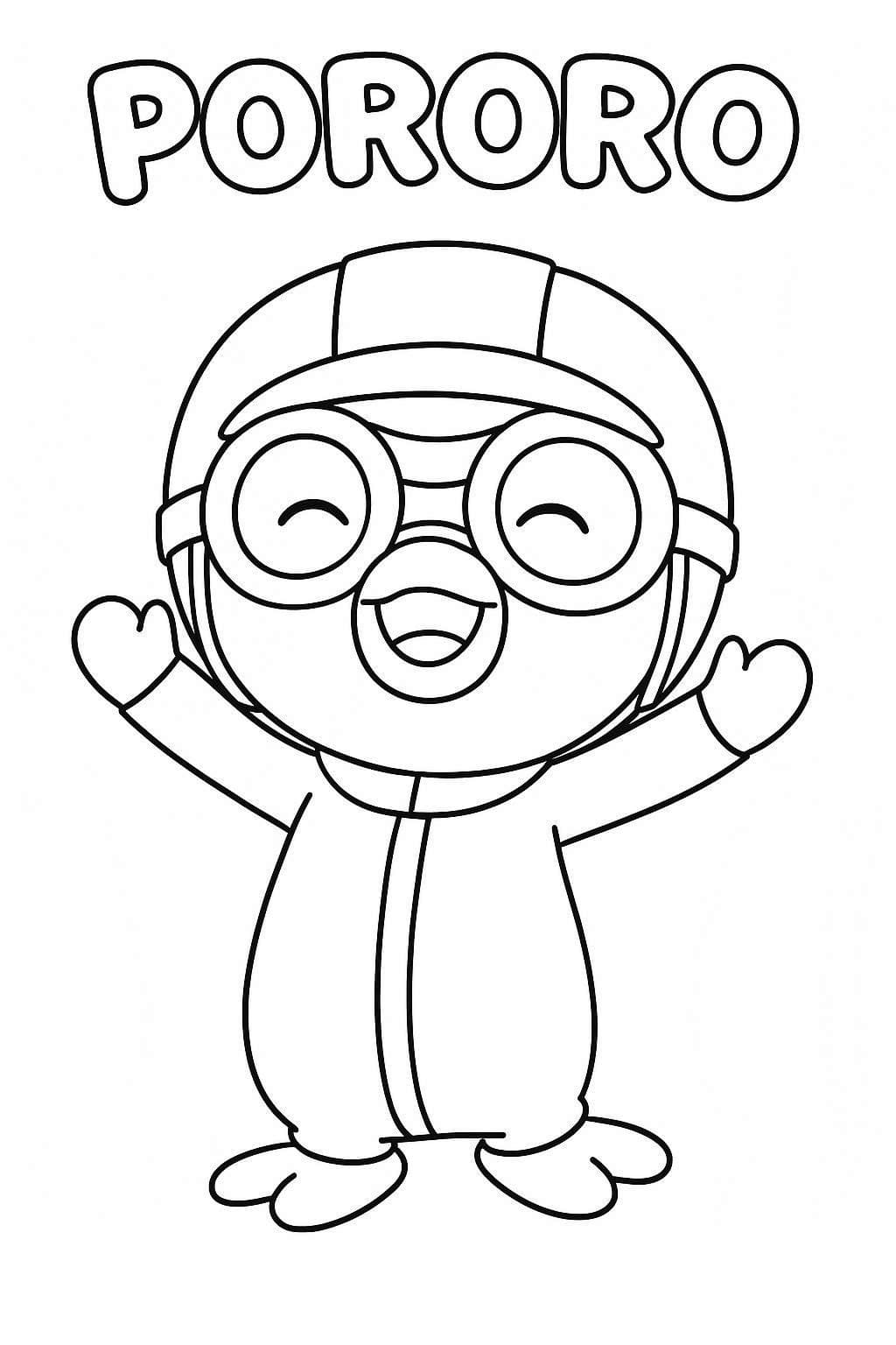 Fise de colorat cu Pororo gratuit