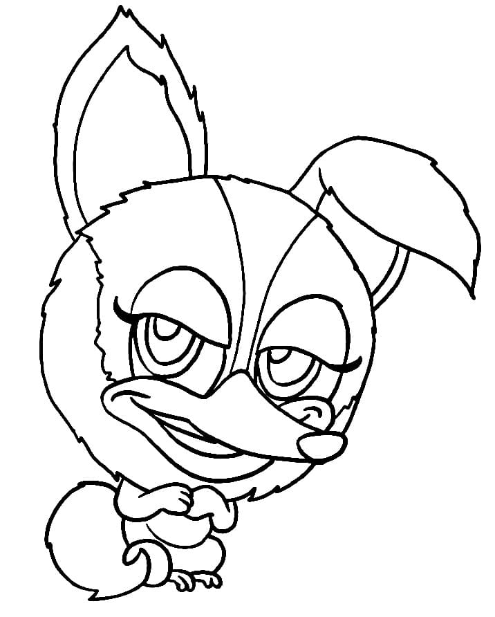 Fise de colorat cu Zoobles imprimabil pentru copii