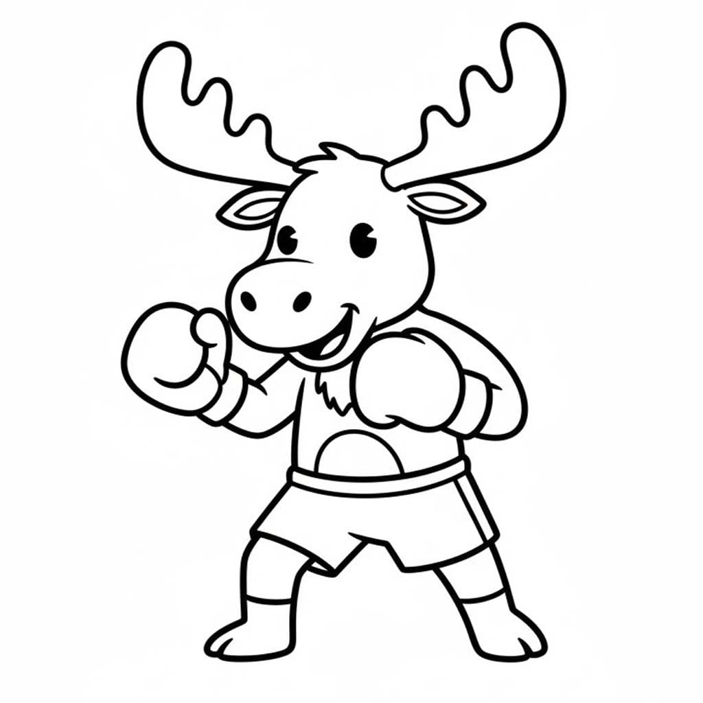 Fise de Colorat cu Desenează Elan bazic