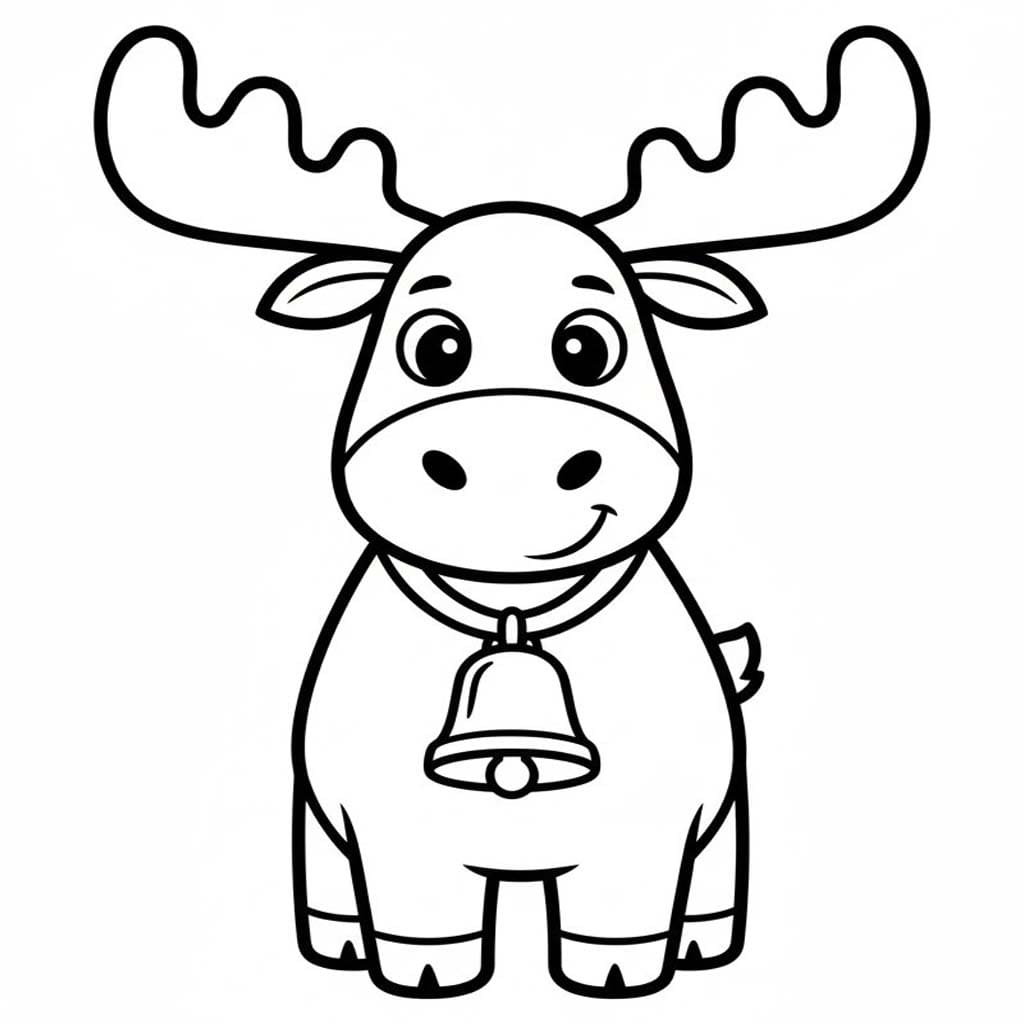 Fise de Colorat cu Desenează Elan imprimabil gratuit