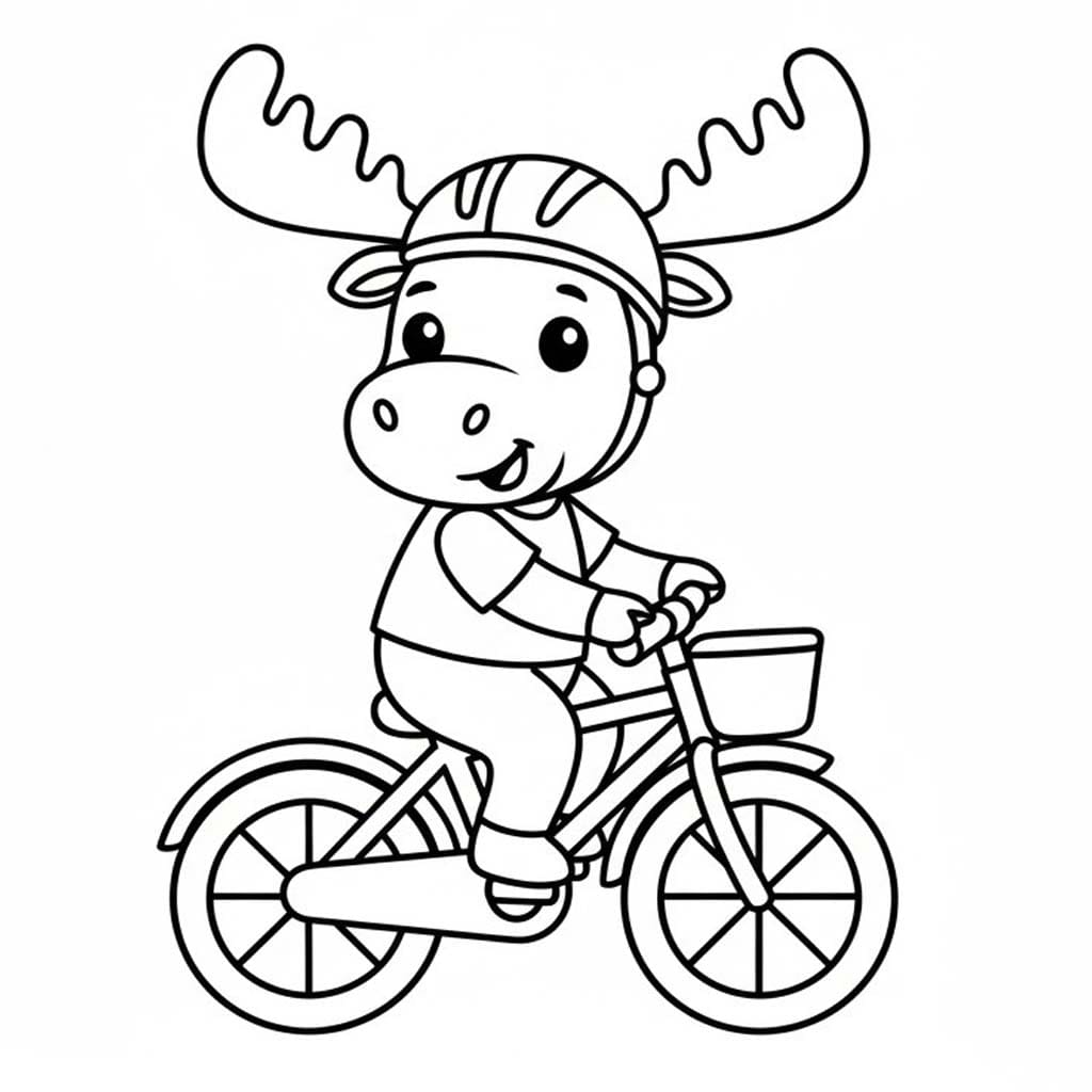 Fise de Colorat cu Desenează Elan imprimabil