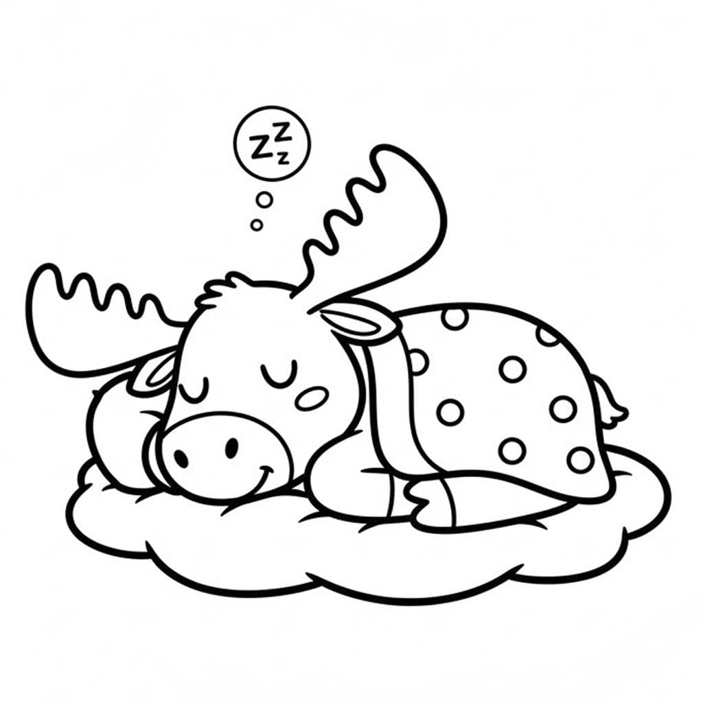 Fise de Colorat cu Desenează Elan uşor