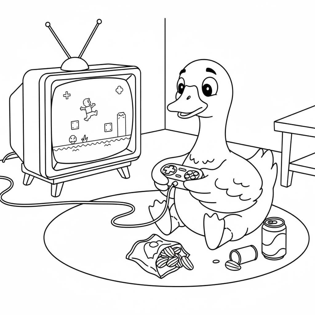 Fise de Colorat cu Desenează Gaste gratuit