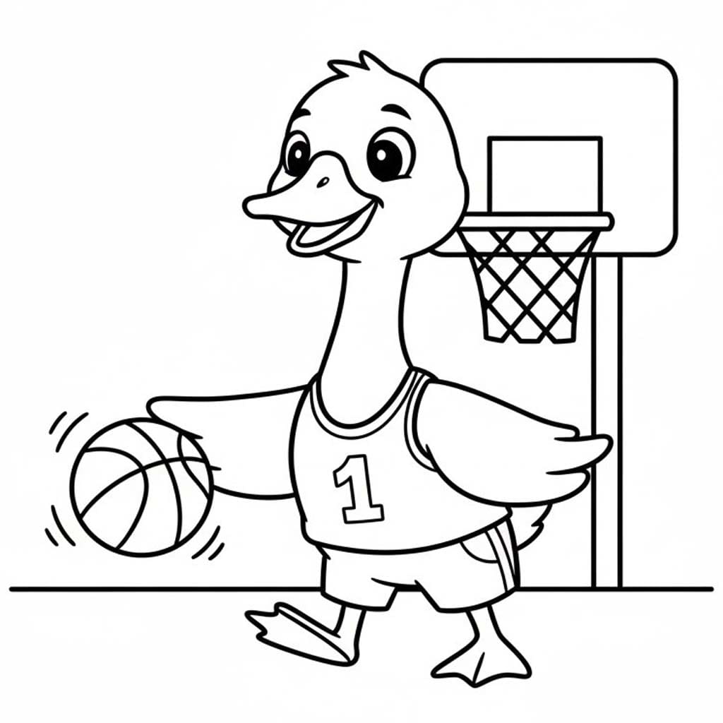 Fise de Colorat cu Desenează Gaste imprimabil gratuit pentru copii