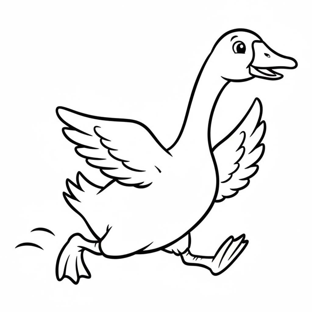 Fise de Colorat cu Desenează Gaste uşor