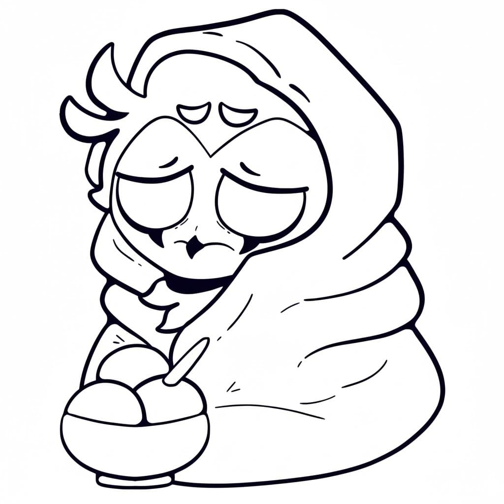 Fise de Colorat cu Desenează Hazbin Hotel imprimabil bazic