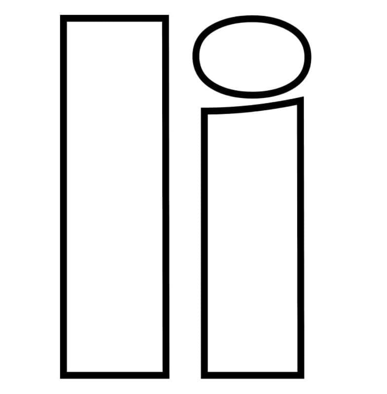 Fise de colorat cu Desenează Litera I gratuit