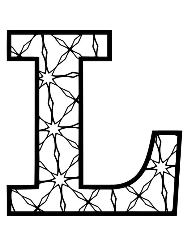 Fise de colorat cu Desenează Litera L imprimabil uşor