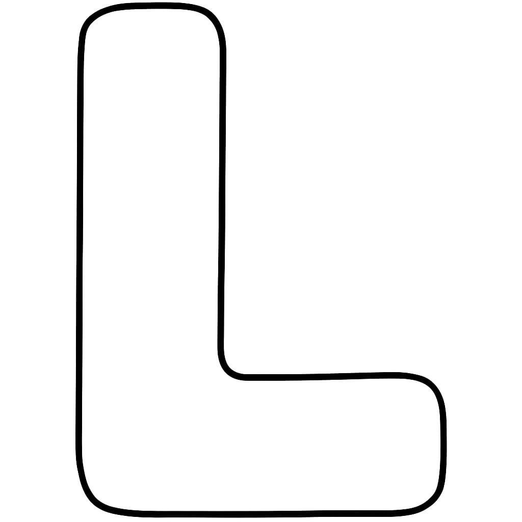 Planse de colorat cu Litera L