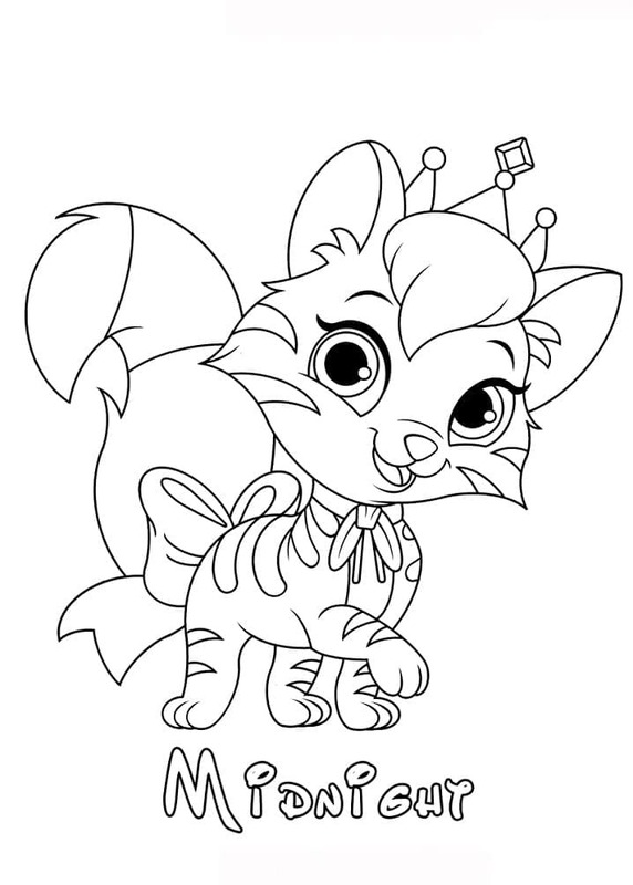 Fise de colorat cu Desenează Palace Pets gratuit bazic