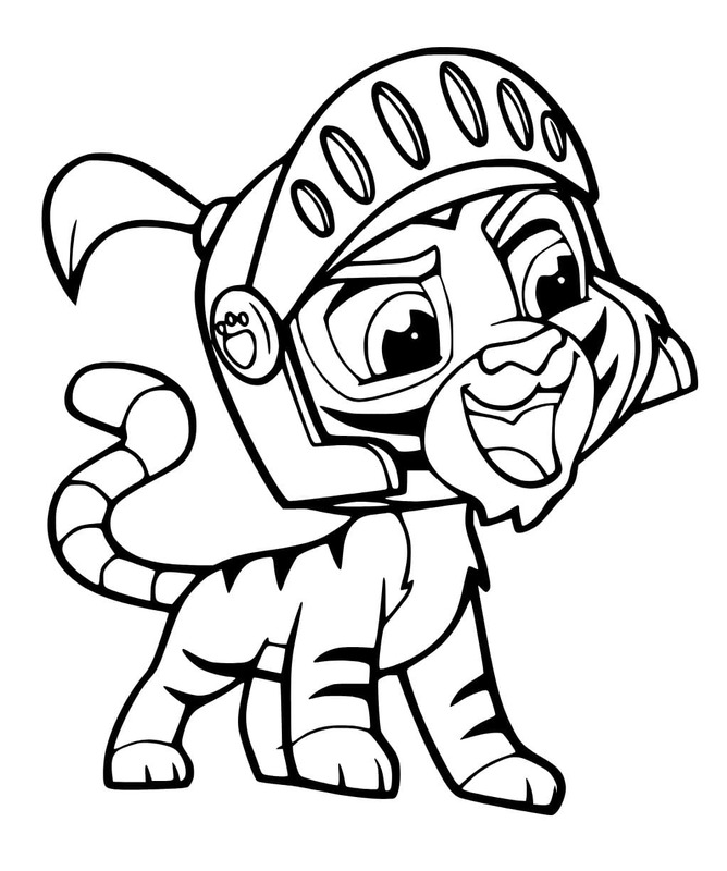 Fise de colorat cu Desenează Palace Pets gratuit simplu