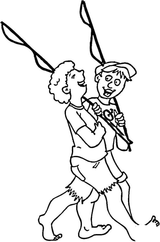 Fise de colorat cu Desenează Pescuit imprimabil pentru copii