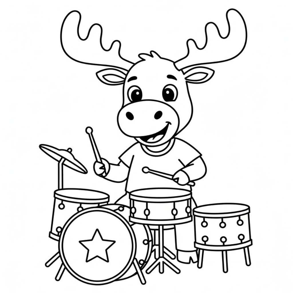 Fise de Colorat cu Elan gratuit pentru copii