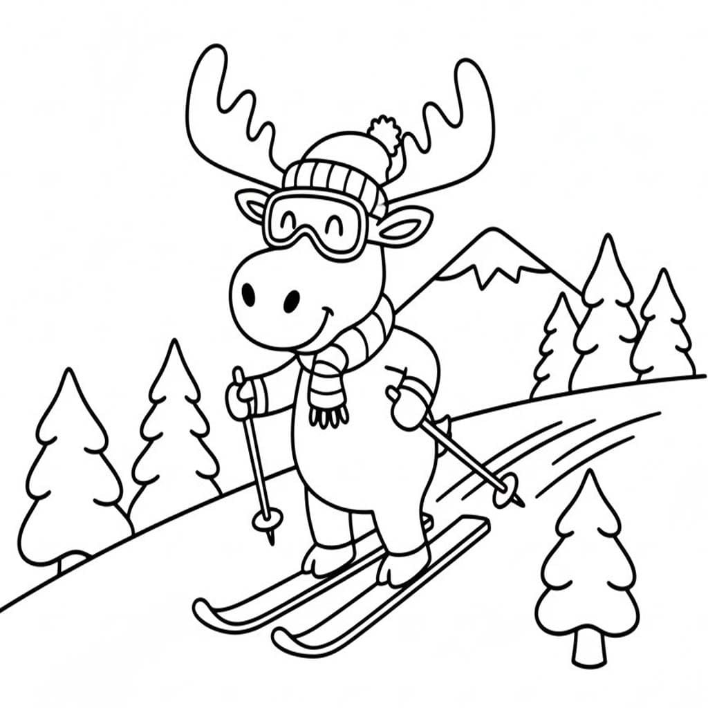 Fise de Colorat cu Elan imprimabil gratuit pentru copii