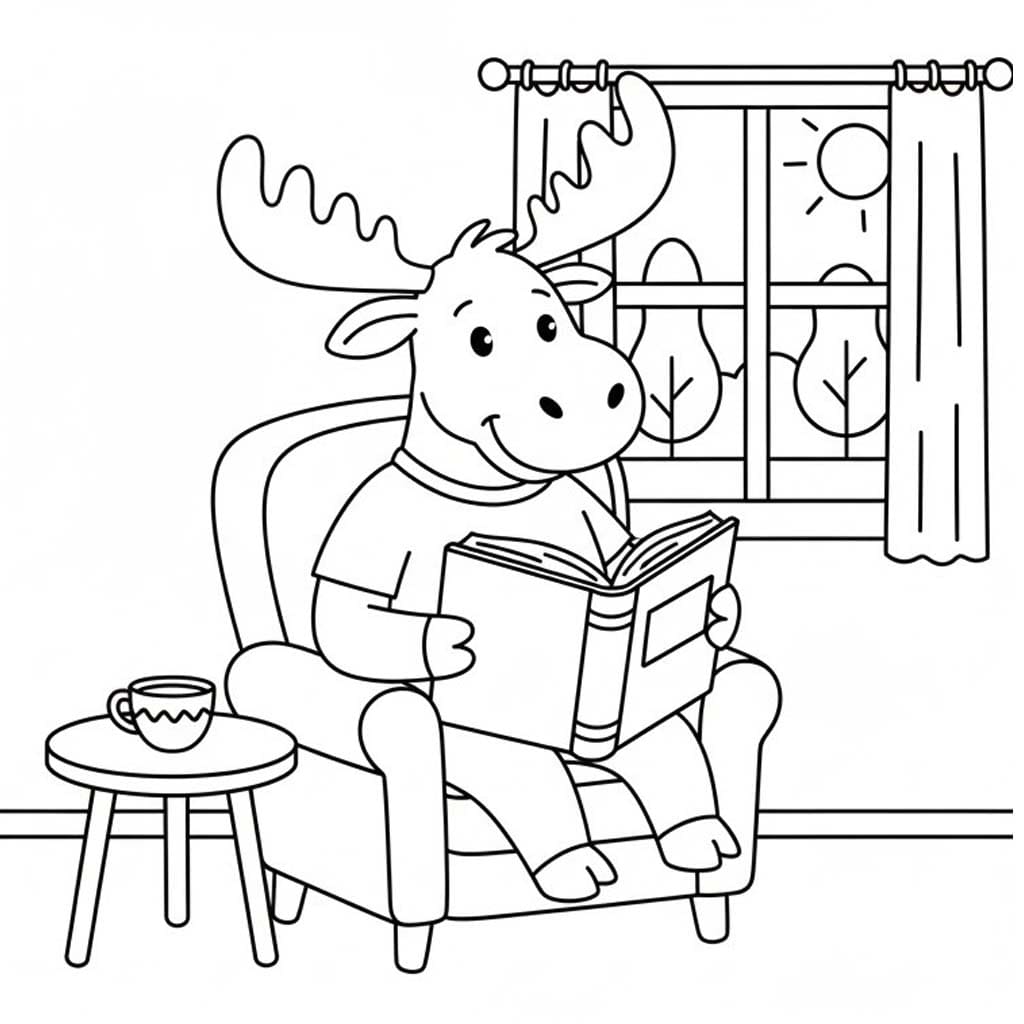 Fise de Colorat cu Elan imprimabil pentru copii