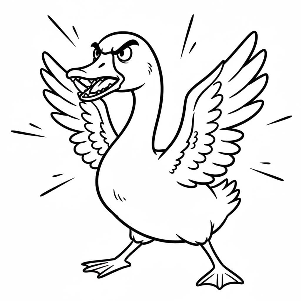 Fise de Colorat cu Gaste imprimabil gratuit pentru copii