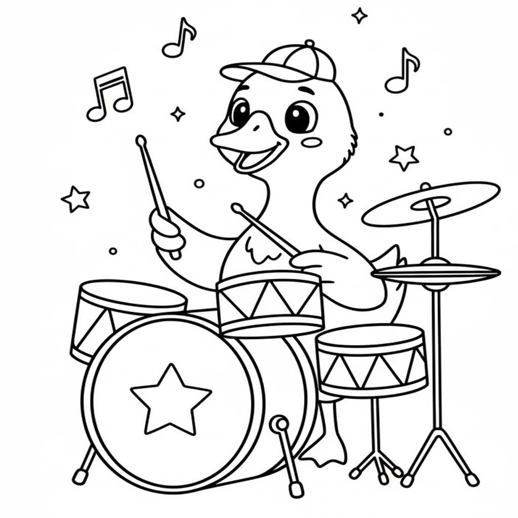 Fise de Colorat cu Gaste imprimabil